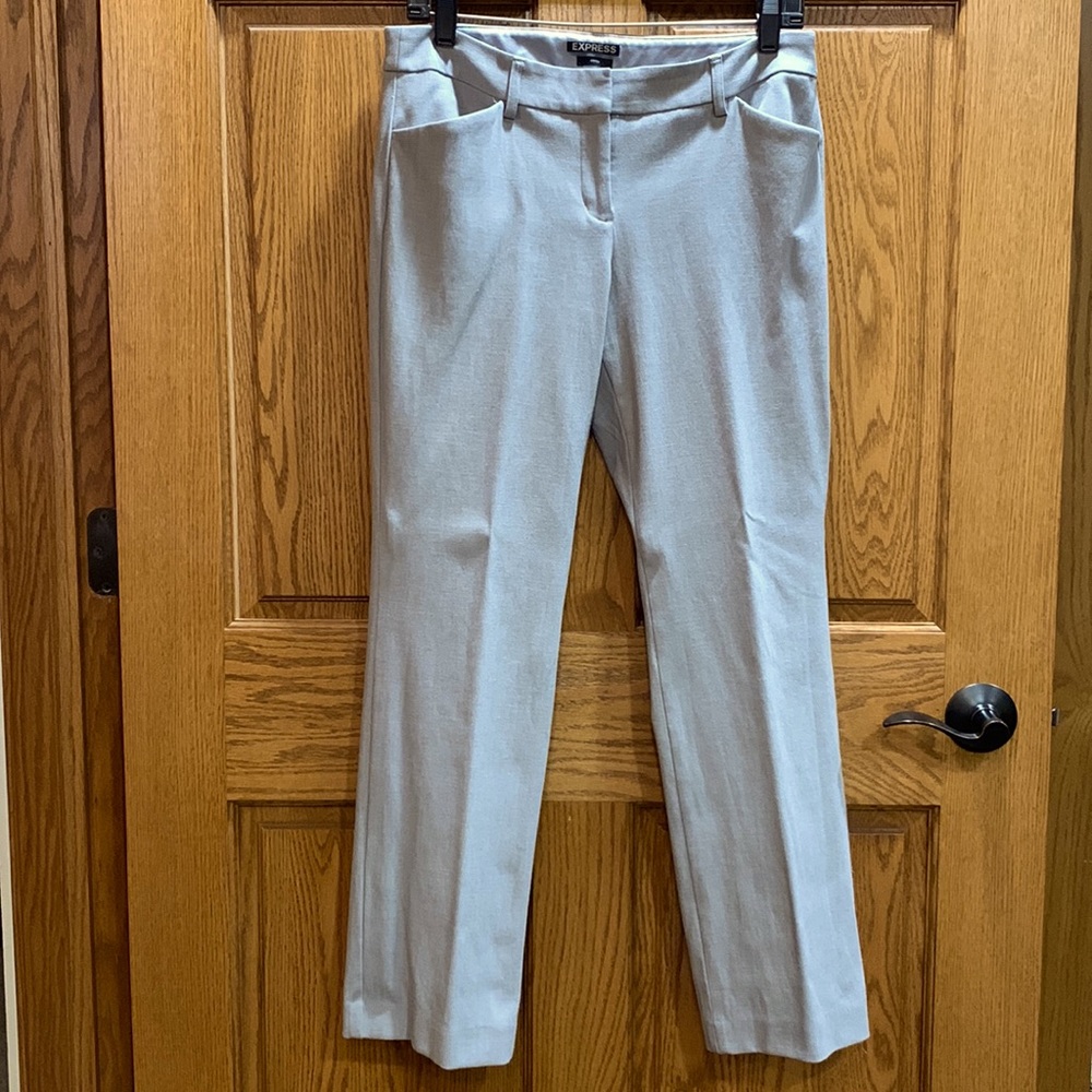 Express, light gray, Editor dress pants